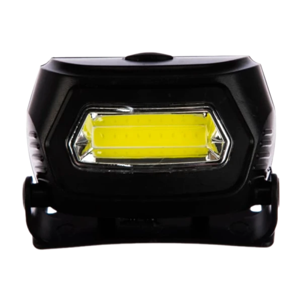Фонарь налобный Ultraflash LED5359 3W COB от аккумулятора черный (1/20/100)