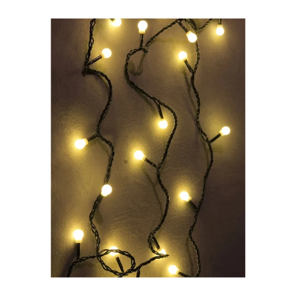 *Гирлянда Космос 30LED 4.4 - 4.5м шарики нить 8 режимов белый (1/100) 