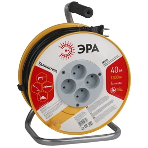 Удлинитель силовой ЭРА RP 4р.Б/З 6A 40.0м на катушке (1/2/36)