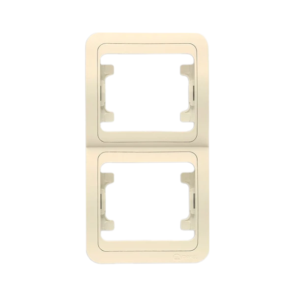 Рамка Makel Mimoza 2пост. вертикальная кремовый 32032 (1/20)