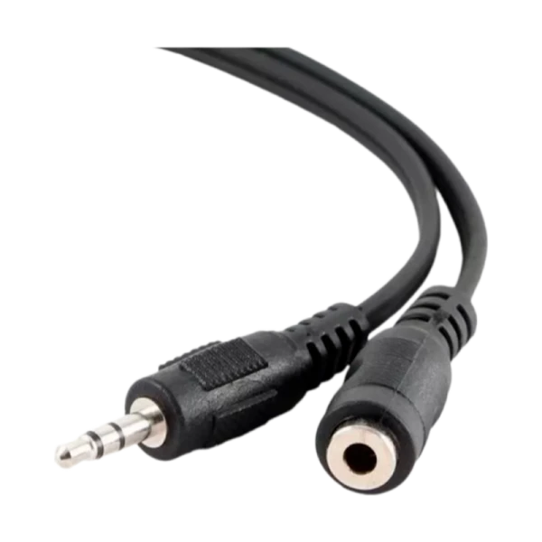 Кабель AUX 5Bites AC35J-050F Jack 3.5mm (m)-Jack 3.5mm (f) 5.0м силикон черный