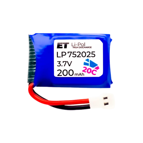 Аккумулятор ET LP752025-20CM Li-Pol, 3.7В, 200мАч (1/20)
