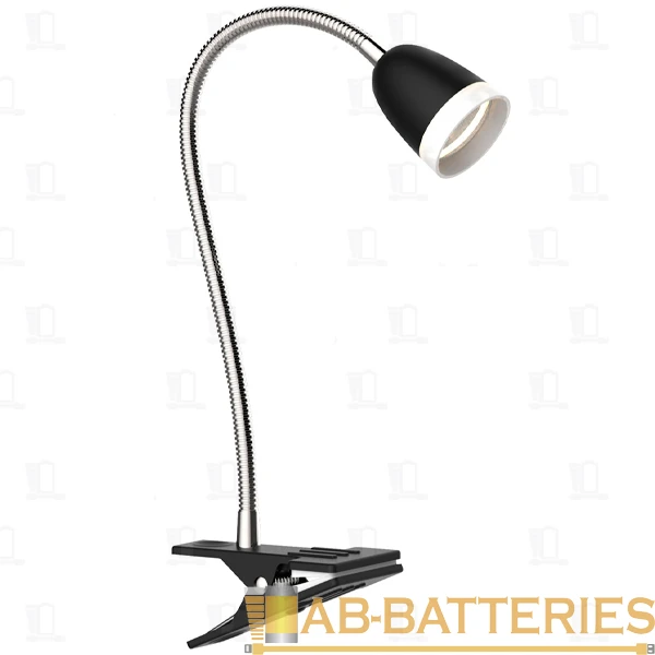 Светильник настольный Camelion KD-847 3.5W 230V IP20 прищепка черный (1/10)
