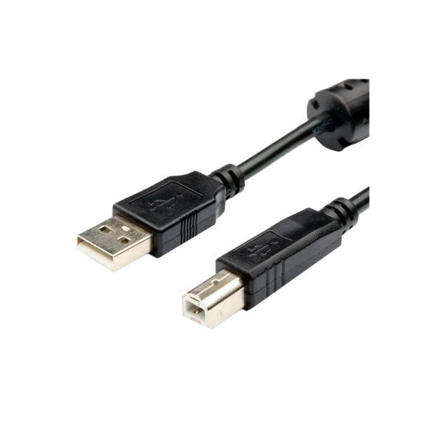Кабель Atcom USB (m)-USB B (m) 1.5м силикон стаб.напр. черный (1/250)