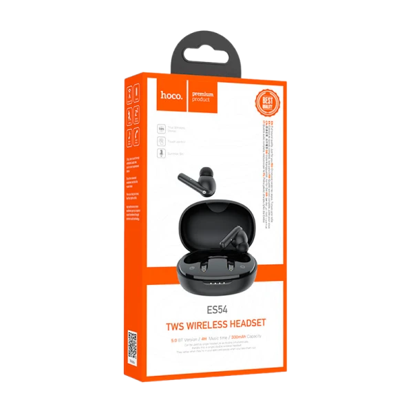 Наушники вставные HOCO ES54 bluetooth 5.0 с микр. черный (1/148)