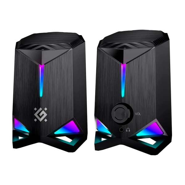 Колонки 2.0 Defender Gravity 6W подсветка USB (1/20)