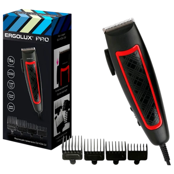 Машинка для стрижки Ergolux ELX-HC04-C43 черный