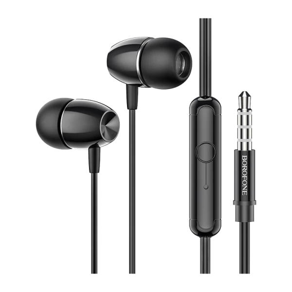 Наушники внутриканальные Borofone BM57 с микр. черный (1/76/304)