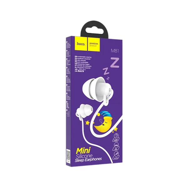Наушники внутриканальные HOCO M81 с микр. белый (1/20/200)