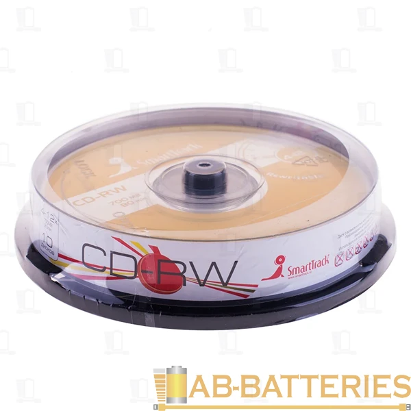 Диск CD-RW SmartTrack CB-10 700MB 4-12x 10шт. cake box (10/200)