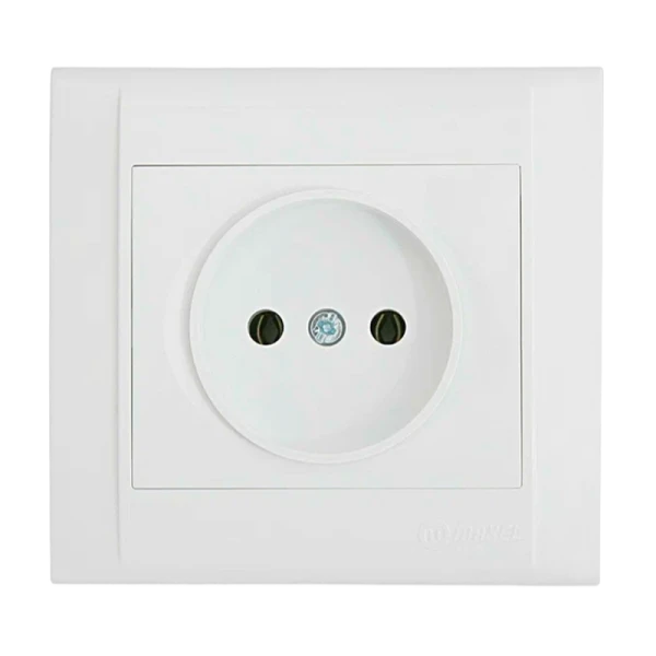 Розетка Makel Defne 1гн. 16A Б/З керамика белый 42001002 (1/12)