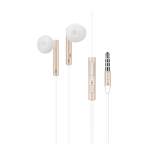Наушники вставные HOCO M26 с микр. золотой (1/20/160)