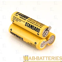 Аккумулятор ET для Moser ICR18500B с выводами 3.6В, 1400мАч, Li-Ion