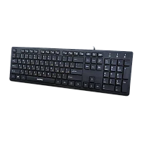 Клавиатура проводная Smartbuy 232 ONE классическая USB 1.5м с USB хабами черный (1/20)