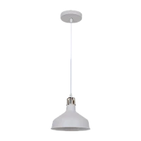 Светильник потолочный Camelion PL-425S Amsterdam 60W 230V E27 IP20 подвес хром белый (1/12)