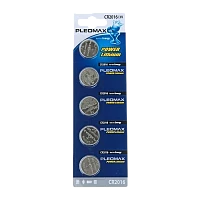Батарейка Pleomax CR2016 BL5 Lithium 3V (5/100/2000/54000)