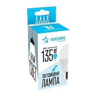 Лампа светодиодная Космос A60 E27 16W 4500К 220V груша ПРОМО матовая (1/10/100)
