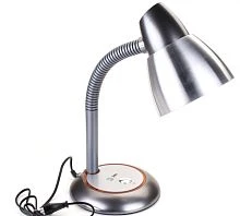 Светильник настольный ЭРА N-115 40W 220V E27 на основании серый (1/12)