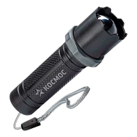 Фонарь универсальный Космос 117Lit 1W LED от аккумулятора IP53 3 режима+ZOOM черный (1/144/288)