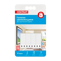 Полоски самоклеящиеся Контакт 3кг для крепления картин 4 пары