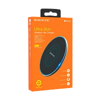 Беспроводное З/У Borofone BQ3 Pro 1.8A 15W с кабелем Type-C черный (1/16/96)
