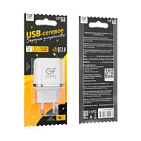 Сетевое З/У GFPower GF22 1USB 3.0A QC3.0 белый (65/260)