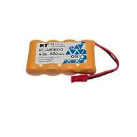 Аккумулятор ET RC-48065VJ BL1 4.8V, 650mАh, Ni-Mh, 4H-2/3AA650, JST