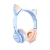Наушники полноразмерные HOCO W36 Cat ear с микр. голубой (1/30)