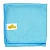Салфетка ГОРНИЦА 35x35см микрофибра для стекол и зеркал голубой (1/50)