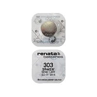 Батарейка Renata 303 (SR44SW) Silver Oxide 1.55V (1/10/100)