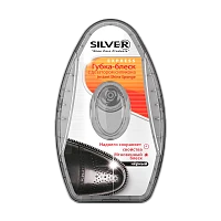 Губка для обуви Silver с ДОЗАТОРОМ силикон ЧЕРНАЯ PS 3007-01