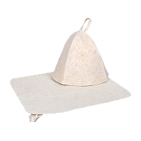 Набор Банные штучки (шапка и коврик) войлок (1/20)