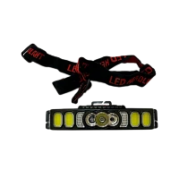 Фонарь налобный Без бренда HX-811 (YT-1961) от аккумулятора Красный+синий страбоскоп, белый свет, ДД