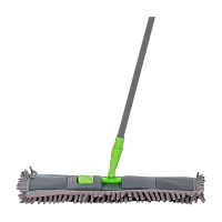 Швабра для пола Рыжий кот 120см телескопическая с насадкой из микрофибры MopM4 серый (1/12)