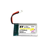 Аккумулятор ET LP752540-20C Li-Pol, 3.7В, 500мАч (1/20)