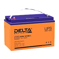 Аккумулятор свинцово-кислотный Delta DTM 12100 L 12V 100Ah