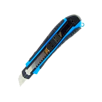 Нож строительный X-PERT 18мм выдвижной обрезиненная рукоять голубой