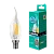 Лампа светодиодная филамент Camelion CW35 E14 7W 4500К 172-265V свеча на ветру прозрачная (1/10/100)