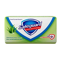 Мыло туалетное Safeguard Нежный уход с алоэ 90 г (1/6/72)