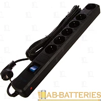 Сетевой фильтр Smartbuy SBSP 6р.С/З 16A 5.0м черный