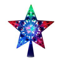 Фигурка Космос "Звезда на ёлку" 10LED 16.5см ассорти (1/40)