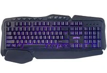 Клавиатура проводная Perfeo STRIKE USB 1.6м черный (1/10)