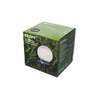 Фонарь садовый Старт Сфера от солнечной батареи IP44 датчик движения черный