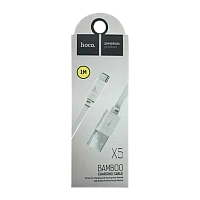 Кабель HOCO X5 USB (m)-Type-C (m) 1м 2.4A ПВХ белый (1/30/300)