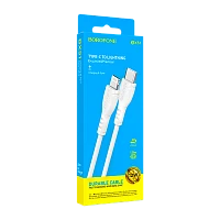 Кабель Borofone BX51 Lightning (m)-Type-C (m) 1м 2.4A ПВХ белый (1/360)