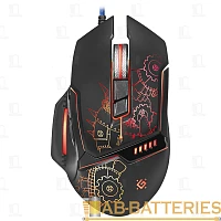Мышь проводная Defender GM-480L Kill'em All игровая USB черный (1/40)