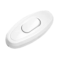 Выключатель для бра Прогресс 1-клав.Негорючий ABS пластик белый (1/50/500)