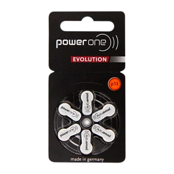 Батарейка PowerOne ZA13 Evolution BL6 Zinc Air 1.45V (6/60/300)