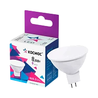 Лампа светодиодная Космос JCDR GU5.3 8.5W 6500К 220V софит (1/10/80)