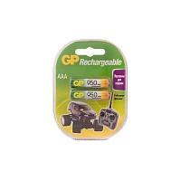 Аккумулятор бытовой GP HR03 AAA BL2 NI-MH 950mAh в бумажной упаковке (2/28/224)